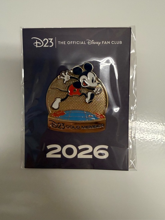 Disney Other - Disney | D23 Gold Member 2026 Pin Featuring Mickey Mouse + Mad Hatter Lorcana